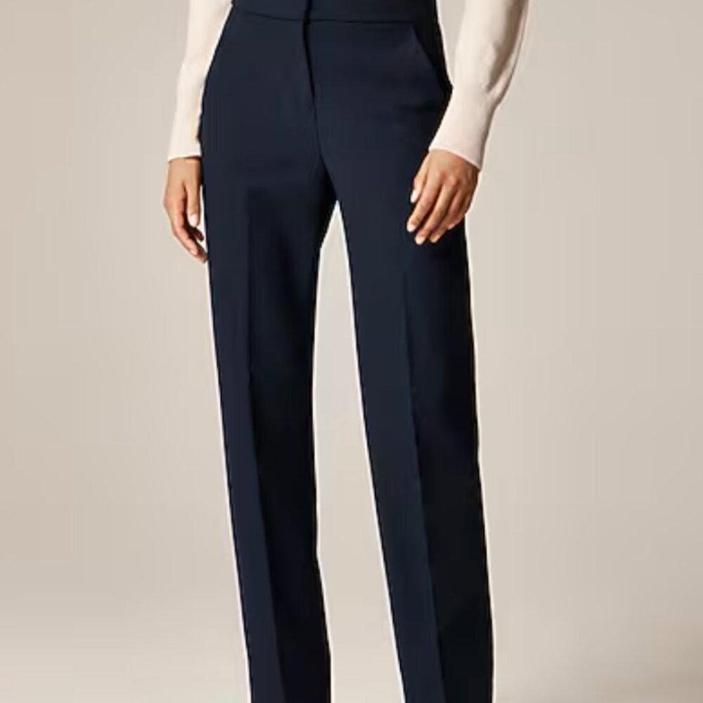CLEARANCE J.‎ Crew Navy Blue Kate Dress Work Classic Trousers Plus Size 20T